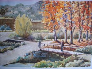 Genil por Cenes en otoño