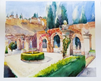 Palacio de los Córdova II, 2024, 42x52 cm